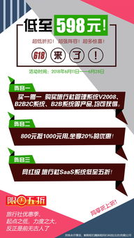 618特惠 高性價比旅行社管理系統，助力旅行社高效運營